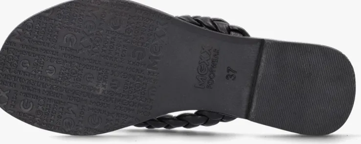 zwarte mexx teenslippers joya