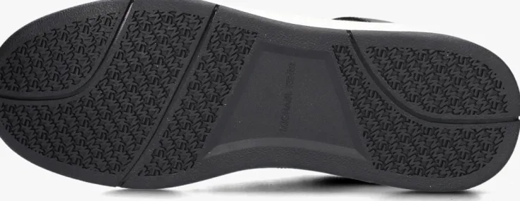 zwarte michael kors lage sneakers rebel lace up