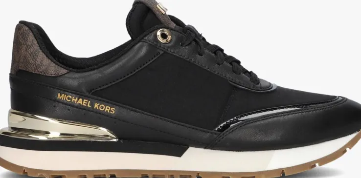 zwarte michael kors lage sneakers nova trainer