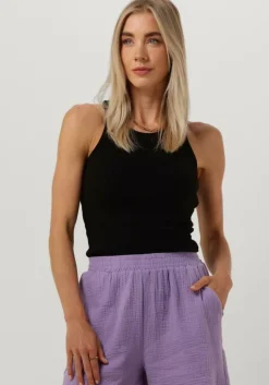 zwarte minus top maluna gots rib top