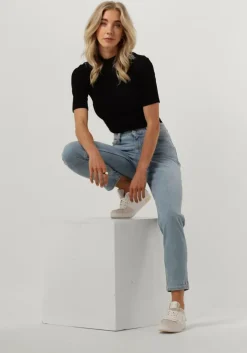 zwarte modström top krown t-shirt