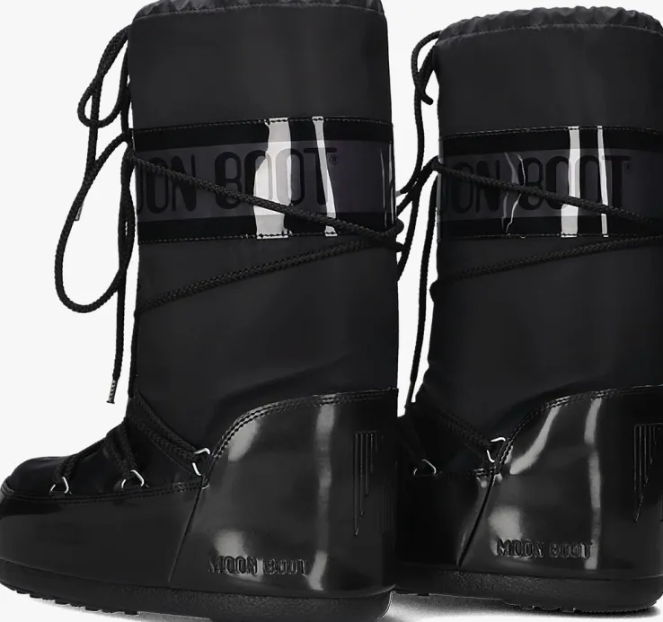 zwarte moon boot snowboots icon glance