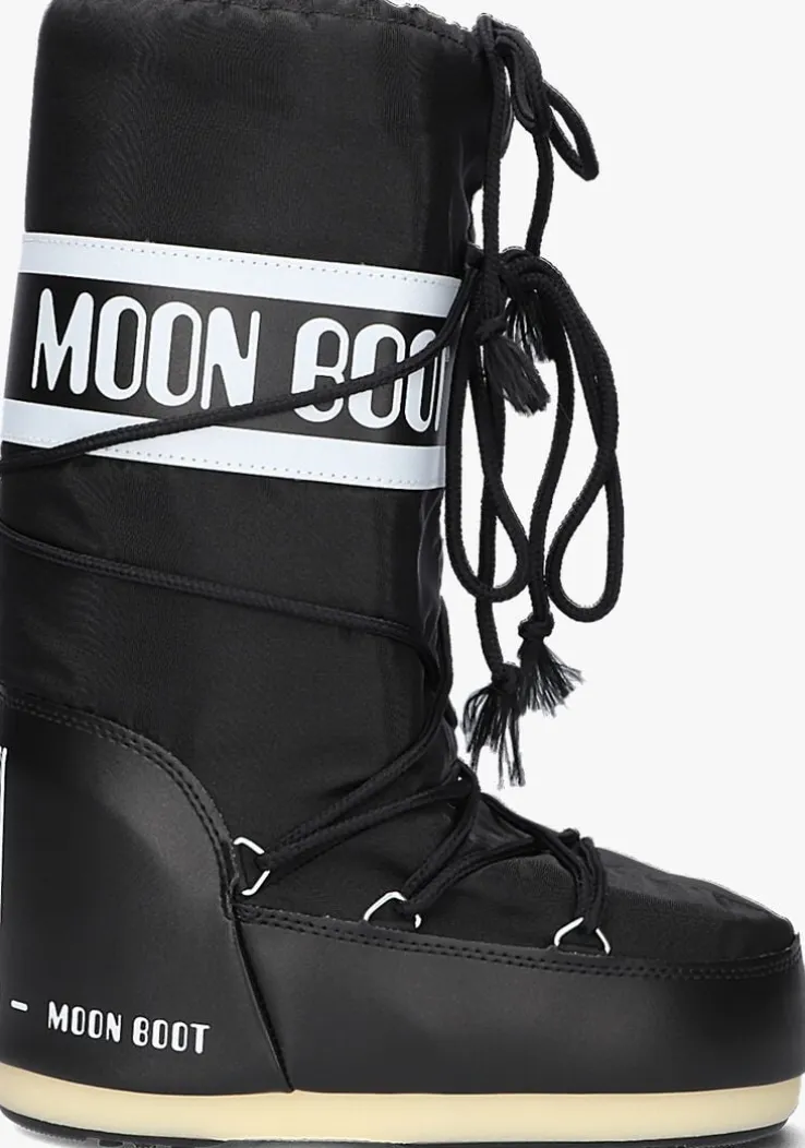 zwarte moon boot snowboots mb icon nylon