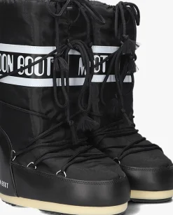 zwarte moon boot snowboots mb icon nylon