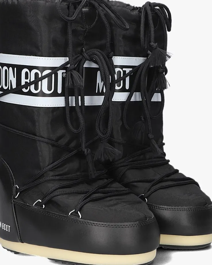 zwarte moon boot snowboots mb icon nylon