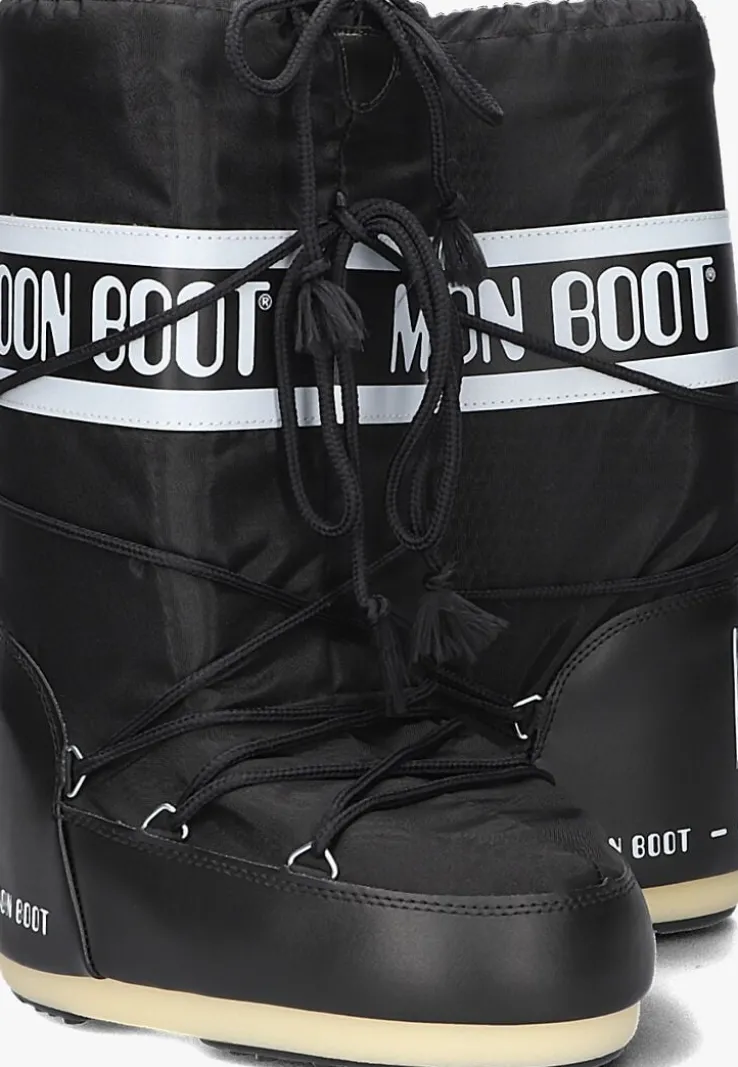 zwarte moon boot snowboots mb icon nylon