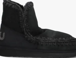 zwarte mou vachtlaarzen eskimo 18 glitter logo