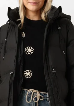 zwarte moves gewatteerde jas remilo