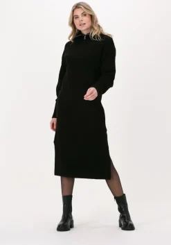 zwarte moves midi jurk bradlie 2243