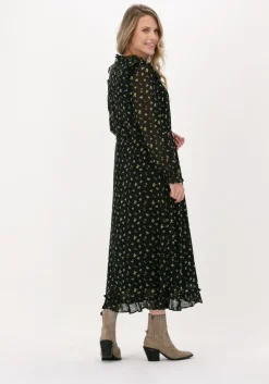 zwarte moves midi jurk jalina dress 2426