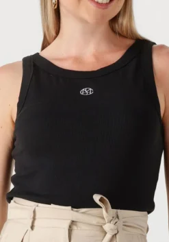 zwarte msch copenhagen t-shirt mschgubbe rasmia icon sl top