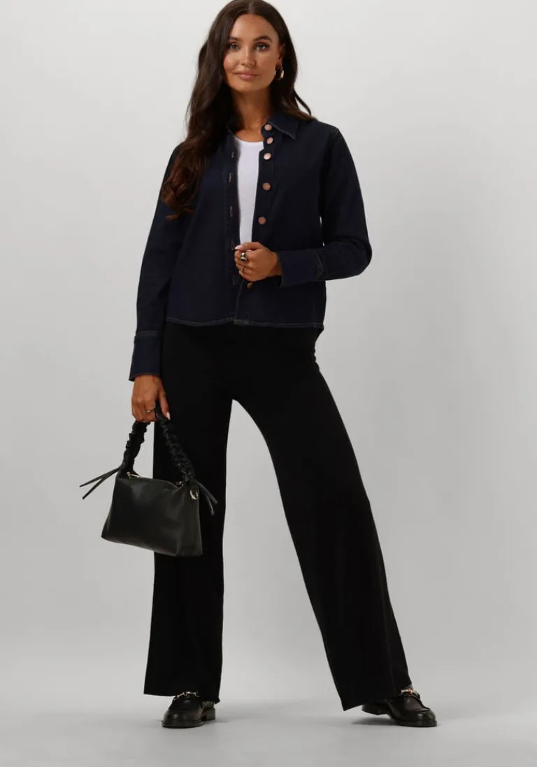 MY ESSENTIAL WARDROBE e wijde broek emmamw knit pant>DAMES Broeken