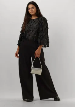zwarte my essential wardrobe wijde broek milanmw wide pant