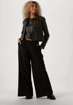 zwarte my essential wardrobe wijde broek milanmw wide pant
