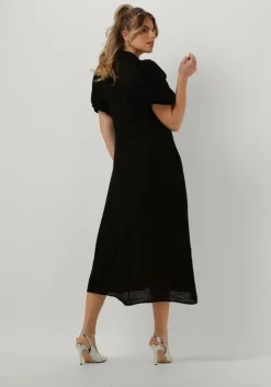 zwarte my essential wardrobe midi jurk estermw long dress