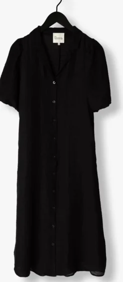 zwarte my essential wardrobe midi jurk estermw long dress