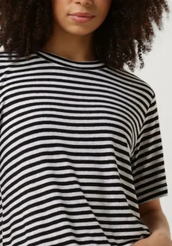 zwarte my essential wardrobe t-shirt lisamw striped tee