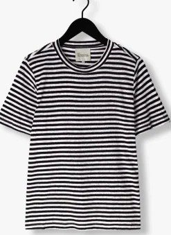 zwarte my essential wardrobe t-shirt lisamw striped tee