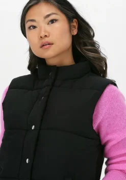 zwarte neo noir bodywarmer frankie puffer waistcoat