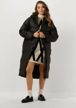 zwarte neo noir gewatteerde jas viviana c puffer jacket