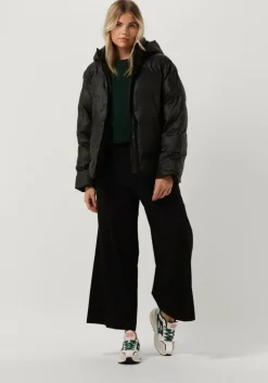 zwarte neo noir gewatteerde jas fox c puffer jacket