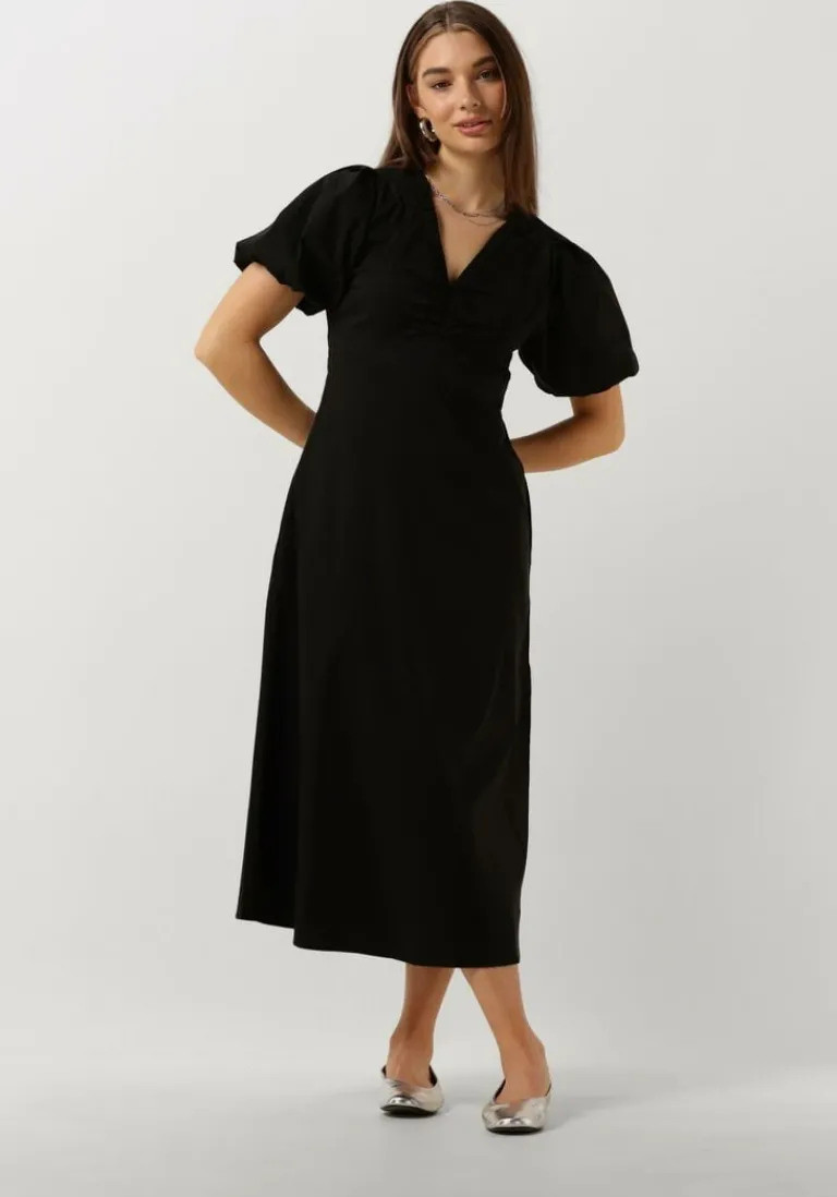 NEO NOIR e maxi jurk illana poplin dress>DAMES Jurken