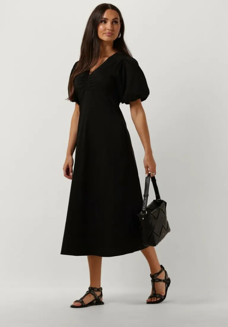 NEO NOIR e maxi jurk illana poplin dress>DAMES Jurken