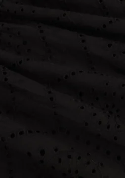 zwarte neo noir maxirok rana embroidery skirt