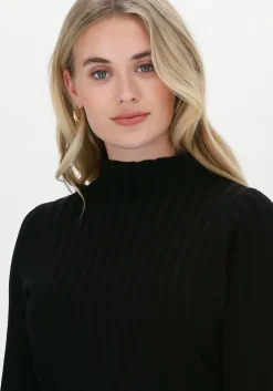 zwarte neo noir midi jurk gaby knit dress