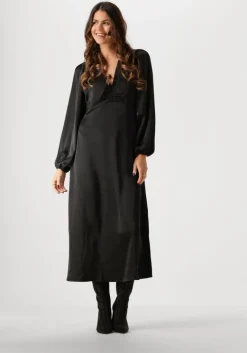 NEO NOIR e midi jurk isobel heavy sateen dress>DAMES Jurken