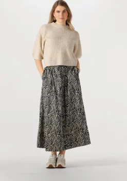 NEO NOIR e midirok yara zebra long skirt>DAMES Rokken