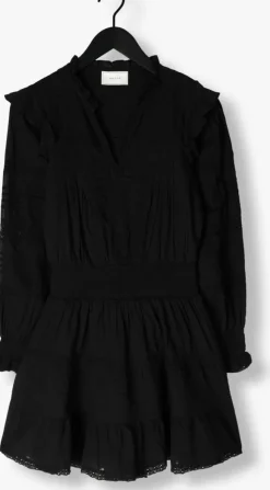 zwarte neo noir mini jurk aran s voile dress