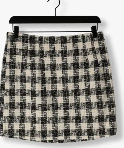 zwarte neo noir minirok helmine chic boucle skirt