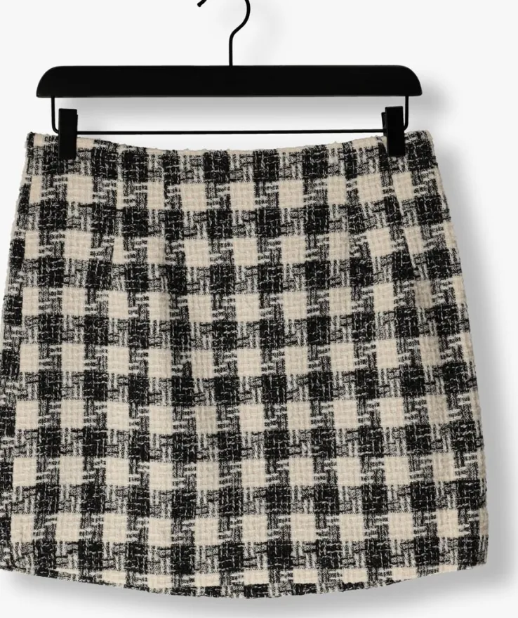 zwarte neo noir minirok helmine chic boucle skirt