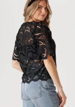 NEO NOIR e top trisha big lace blouse><noscript><img width=