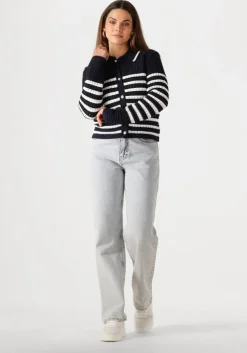 zwarte neo noir vest effie knit cardigan