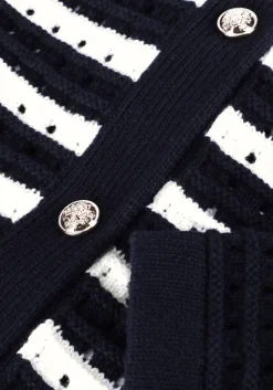 zwarte neo noir vest effie knit cardigan