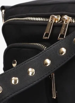 zwarte núnoo schoudertas ellie recycled nylon