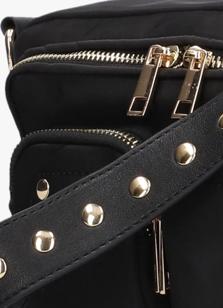 zwarte núnoo schoudertas ellie recycled nylon