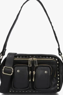 zwarte núnoo schoudertas ellie pure disco