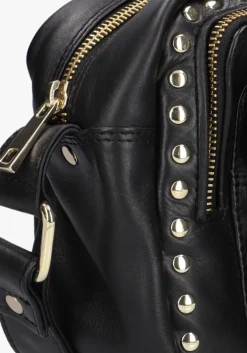 zwarte núnoo schoudertas ellie disco gold