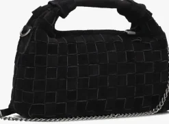 zwarte núnoo schoudertas mini dandy braid