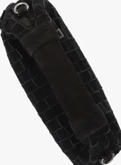 zwarte núnoo schoudertas mini dandy braid