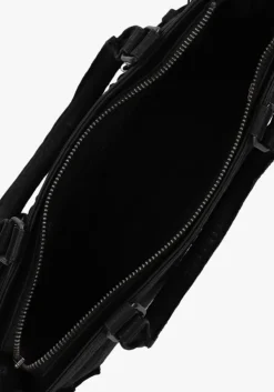 zwarte núnoo schoudertas scarlett buckle rock