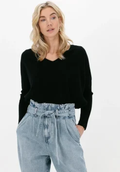 zwarte not shy trui faustine