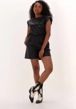 NOTES DU NORD e top debbie leather top>DAMES Co-Ord Sets|Tops & T-Shirts