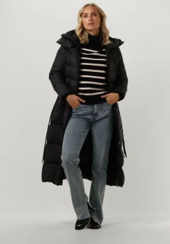 zwarte notre-v coltrui stripe knit sweater