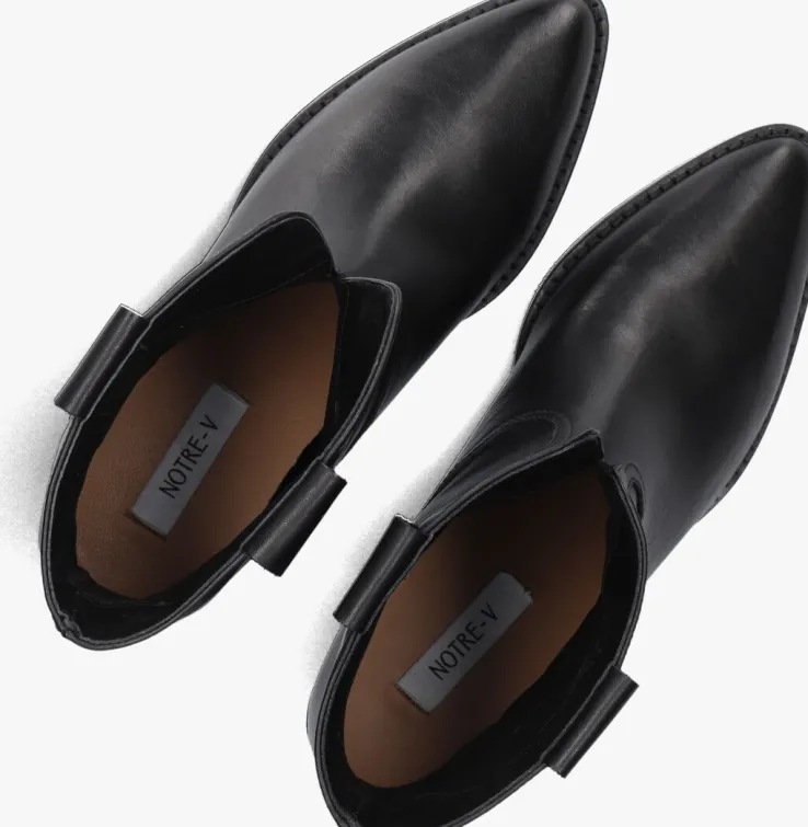 zwarte notre-v cowboylaarzen 39445