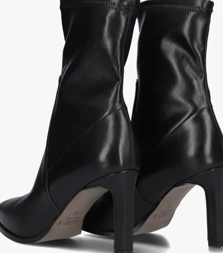 zwarte notre-v enkellaarsjes 87450