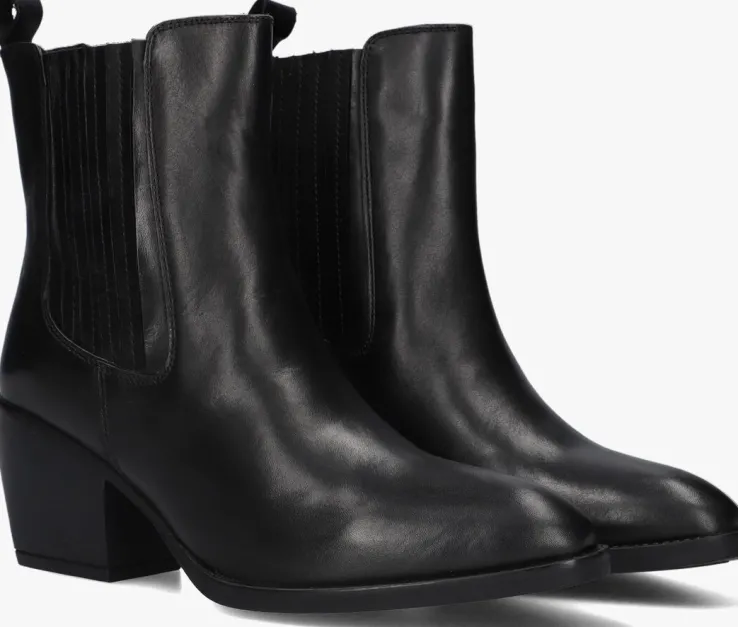 zwarte notre-v enkellaarsjes ki-4689